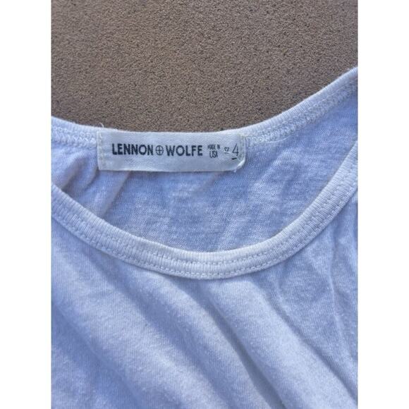 Lennon + Wolfe Toddler Tank Top White Basic Shirt - Picture 2 of 3